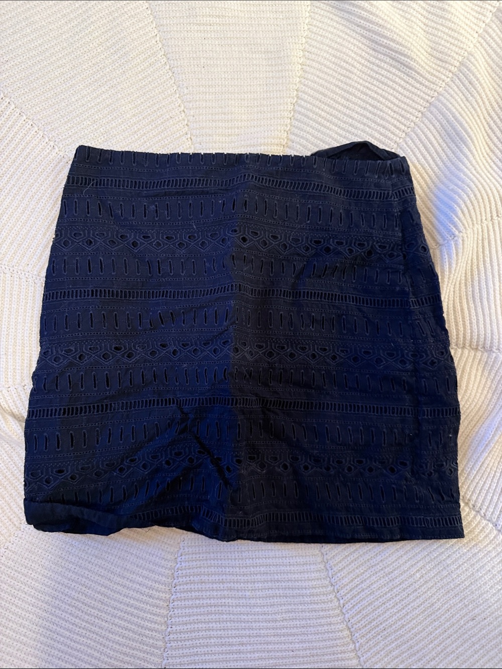 GAP Navy Eyelet Mini Skirt